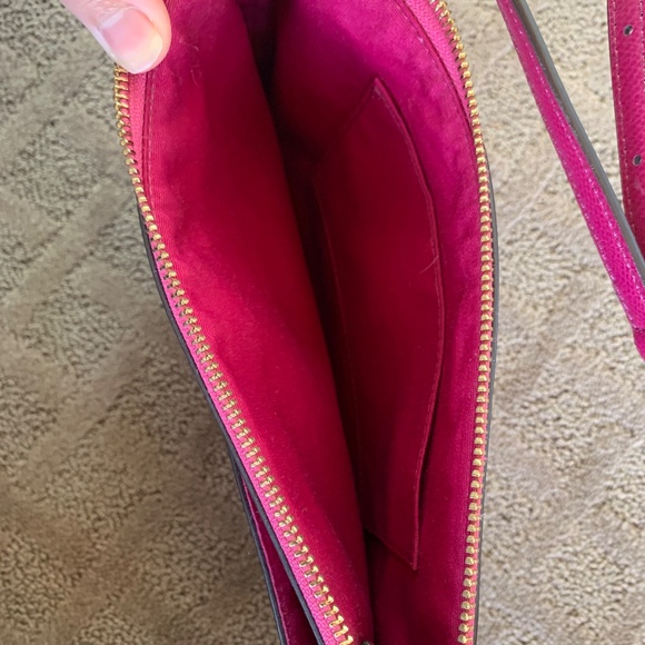 Coach Fuchsia Crossbody Bag with Bonus Wallet - Picture 3 of 5